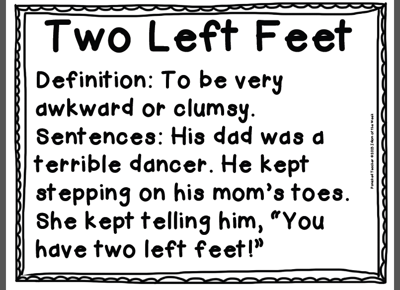 English in a Minute: Two Left Feet